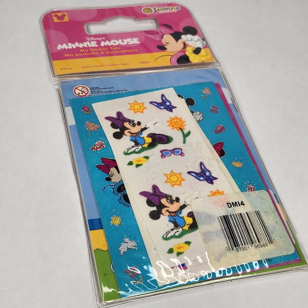 Brand-New Old Stock Vintage Disney Minnie Mouse Sticker Album & Stickers y2k